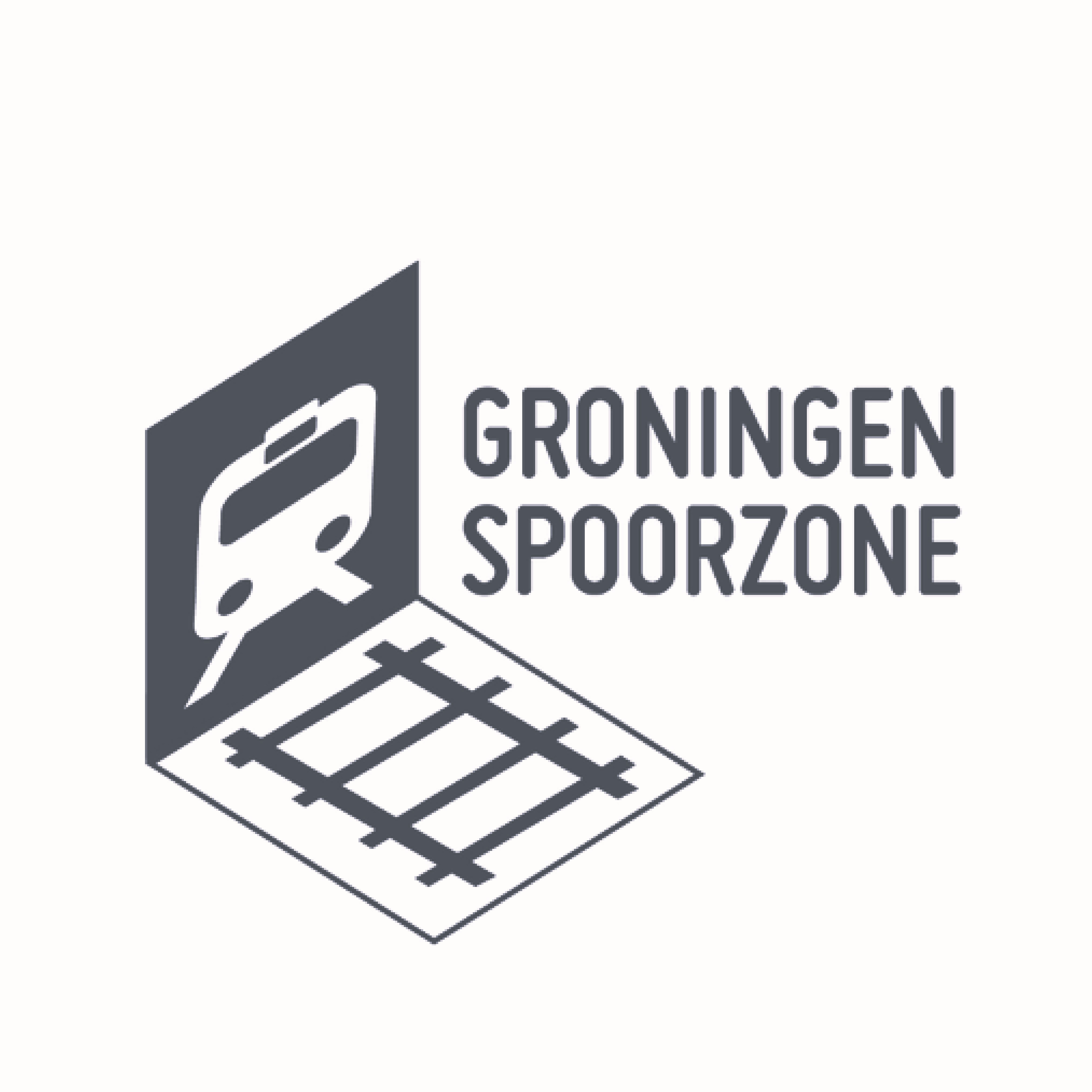 Groningen Spoorzone (zwart-wit)